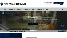 What Newanglebeveling.com website looked like in 2020 (3 years ago)