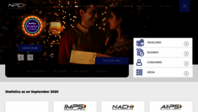 What Npci.org.in website looked like in 2020 (3 years ago)