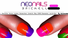 What Neo-nails.com website looked like in 2020 (3 years ago)