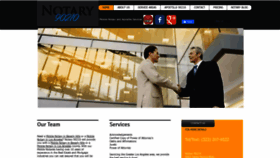 What Notary-90210.com website looked like in 2020 (3 years ago)