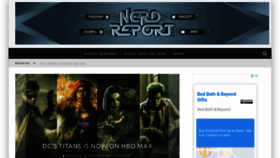 What Nerdreport.com website looked like in 2020 (3 years ago)