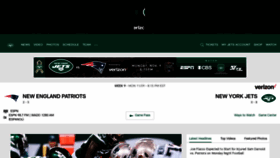 What Nyjets.com website looked like in 2020 (3 years ago)
