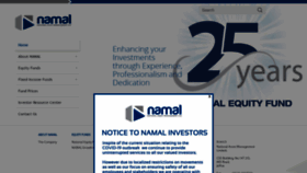 What Namalfunds.com website looked like in 2020 (3 years ago)