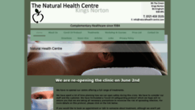 What Naturalhealth-centre.com website looked like in 2020 (3 years ago)