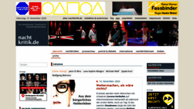 What Nachtkritik.de website looked like in 2020 (3 years ago)