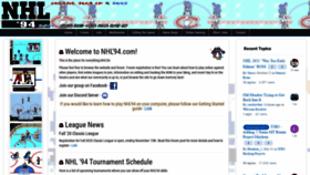 What Nhl94.com website looked like in 2020 (3 years ago)