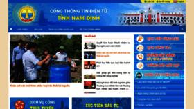 What Namdinh.gov.vn website looked like in 2020 (3 years ago)
