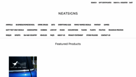 What Neatsigns.com website looked like in 2020 (3 years ago)