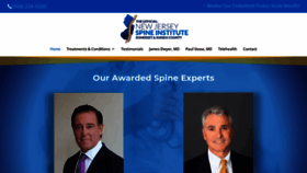 What Njspine.com website looked like in 2020 (3 years ago)