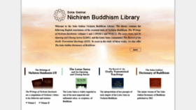 What Nichirenlibrary.org website looked like in 2020 (4 years ago)