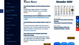 What Norwoodma.gov website looked like in 2020 (3 years ago)
