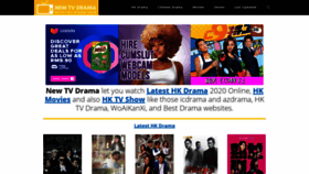 What Newtvdrama.com website looked like in 2020 (3 years ago)