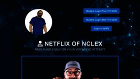 What Netflixofnclex.com website looked like in 2020 (3 years ago)