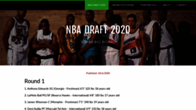 What Nbascoutingreport.net website looked like in 2020 (3 years ago)