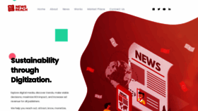 What Newsreach.in website looked like in 2020 (3 years ago)