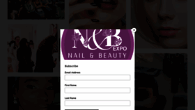 What Nailandbeautyexpo.com website looked like in 2020 (3 years ago)