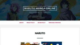 What Naruto-manga.com website looked like in 2020 (3 years ago)