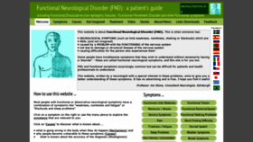 What Neurosymptoms.org website looked like in 2020 (3 years ago)