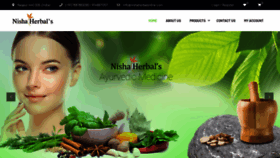 What Nishaherbalonline.com website looked like in 2020 (3 years ago)