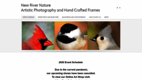 What Newrivernature.com website looked like in 2020 (3 years ago)