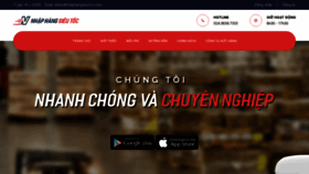 What Nhaphangsieutoc.com website looked like in 2020 (3 years ago)