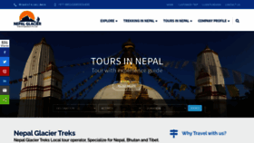 What Nepalglaciertreks.com website looked like in 2020 (3 years ago)