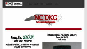 What Ncdkg.org website looked like in 2020 (3 years ago)