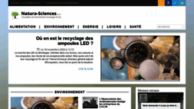 What Natura-sciences.com website looked like in 2020 (3 years ago)