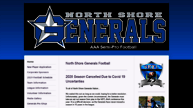 What North-shore-generals.com website looked like in 2020 (3 years ago)