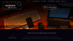 What Norsecode.fr website looked like in 2020 (3 years ago)