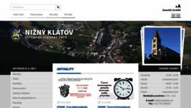 What Niznyklatov.sk website looked like in 2020 (3 years ago)