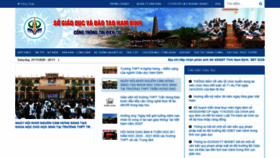 What Namdinh.edu.vn website looked like in 2020 (3 years ago)