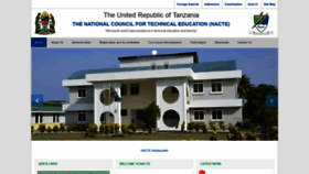 What Nacte.go.tz website looked like in 2020 (4 years ago)