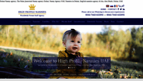 What Nannyagencydubai.com website looked like in 2020 (3 years ago)