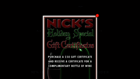 What Nicksrvc.com website looked like in 2020 (3 years ago)