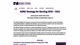 What Nurses.org.nz website looked like in 2020 (3 years ago)