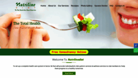 What Nutrilinediet.co.in website looked like in 2020 (3 years ago)