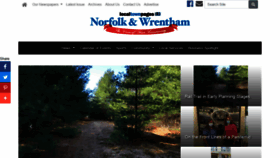What Norfolkwrenthamnews.com website looked like in 2020 (3 years ago)