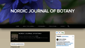 What Nordicjbotany.org website looked like in 2020 (3 years ago)