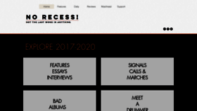 What Norecessmagazine.com website looked like in 2020 (3 years ago)
