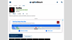 What Netflix.uptodown.com website looked like in 2020 (3 years ago)