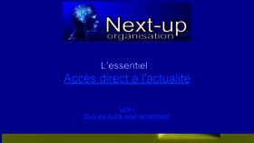 What Next-up.org website looked like in 2020 (3 years ago)