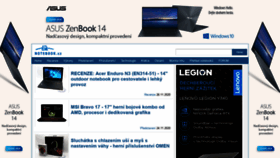 What Notebook.cz website looked like in 2020 (3 years ago)