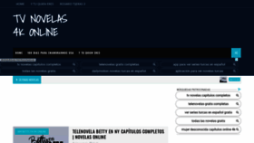 What Novelas4k.com website looked like in 2020 (3 years ago)