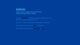 What Niram.org website looked like in 2020 (3 years ago)