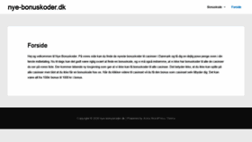 What Nye-bonuskoder.dk website looked like in 2020 (3 years ago)