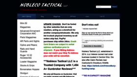 What Noblecotactical.com website looked like in 2020 (3 years ago)