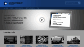 What Nonproliferation-elearning.eu website looked like in 2020 (3 years ago)