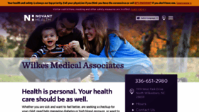 What Nhwilkesmedicalassociates.org website looked like in 2020 (3 years ago)