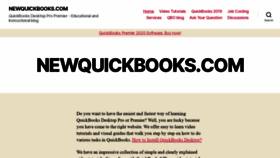 What Newquickbooks.com website looked like in 2020 (3 years ago)